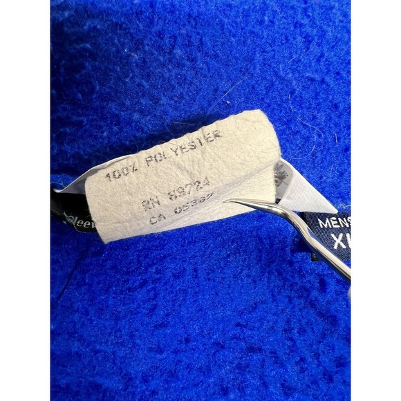 Vintage Columbia Fleece Full Zip‎ Jacket Blue Colorblock Men's XL  Made in USA - Picture 5 of 8